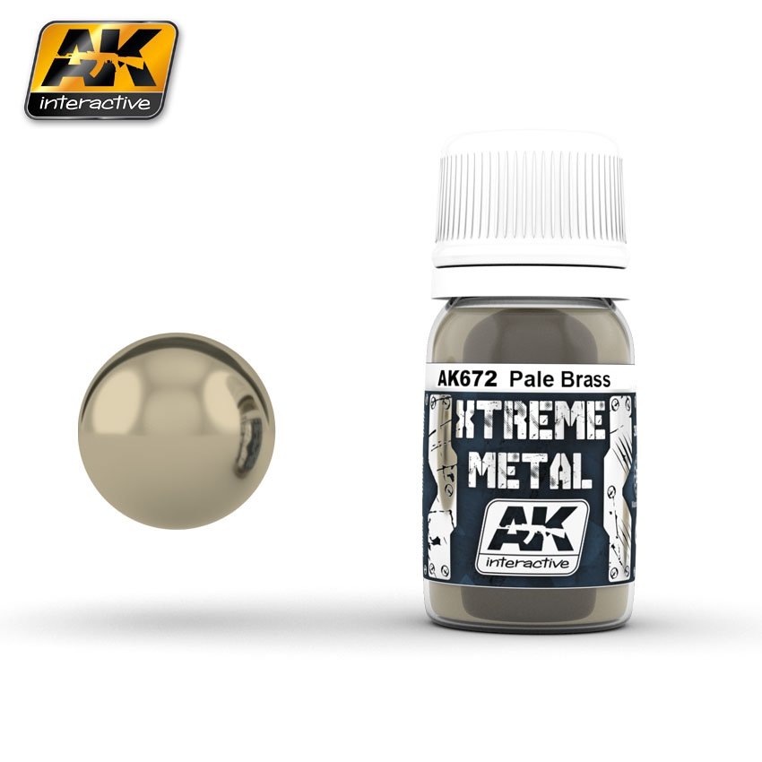 AK Interactive AK672 XTREME METAL PALE BRASS 30ml 