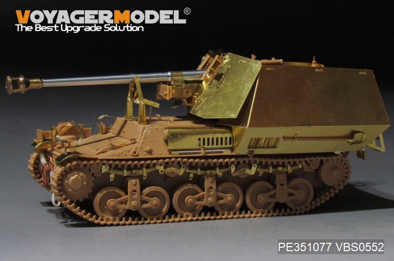 Kit de base de mise à niveau Voyager Model PE351077 pour Sd.Kfz.135 Marder I allemand de la Seconde Guerre mondiale, canon de 75 mm PaK.40/1 auf Gw.Lr.s(f) (pour TAMIYA 35370) à l&amp;#39;échelle 1/35 – Bild 2