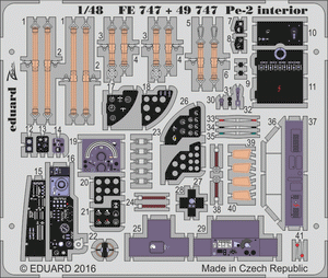 Eduard FE747 Pe-2 intérieur ZVEZDA 1/48