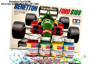 Peinture Zero Paints ZP-1300 Benetton Ford B188, 4 x 30 ml – immagine 3