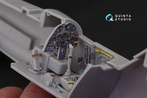 Intérieur imprimé en 3D et coloré sur papier décalcomanie Quinta Studio QD32058 Bf 109K-4 (pour maquette Hasegawa) 1/32 – immagine 7