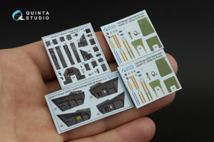 Intérieur imprimé en 3D et coloré sur papier décalcomanie Quinta Studio QD48117 Mirage 2000N (Kinetic) 1/48 – immagine 15