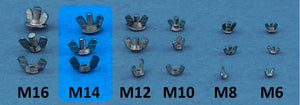 Point de non-retour 1623005 Écrous à oreilles M14 1/16 – immagine 3
