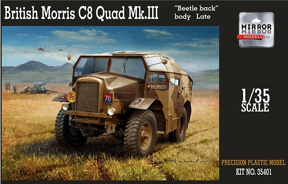 Mirror Models 35401 MORRIS C8 QUAD MK III LATE BRITANNIQUE (1/35)