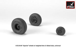 Roues Armory Models AW35305 AH-64 Apache avec pneus lestés, moyeux nervurés 1/35 – Bild 3