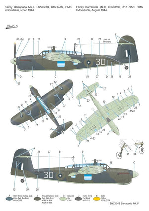 Special Hobby 72343 Fairey Barracuda Mk. II Flotte du Pacifique 1/72 – image 3