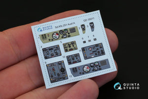 Intérieur imprimé en 3D et coloré sur papier décalcomanie Quinta Studio QD35011 KFZ 251 Ausf.A (pour kits ICM) 1/35 – Bild 2