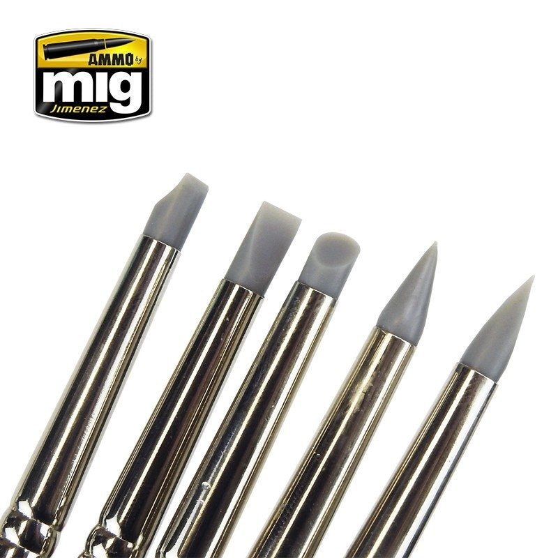 MUNITIONS de Mig Jimenez 7606 ENSEMBLE DE BROSSES EN CAOUTCHOUC – Bild 3
