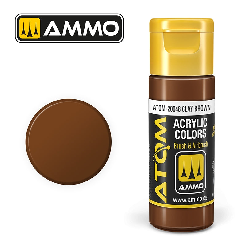 Ampoil Mig Jimenez 20048 ATOM COLOR Argile Brun 20ml