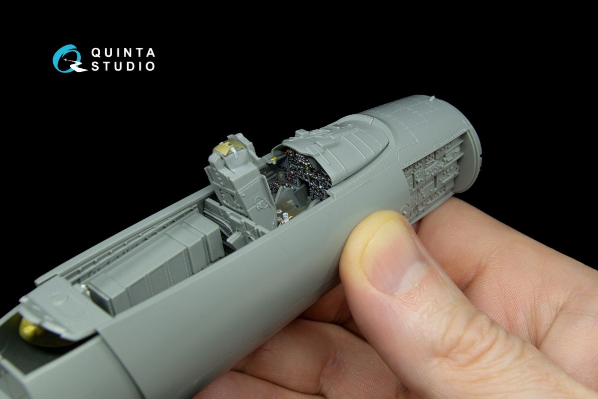 Intérieur imprimé en 3D et coloré sur papier décalcomanie Quinta Studio QD48038 F-15A (pour kit GWH) 1/48 – Bild 3