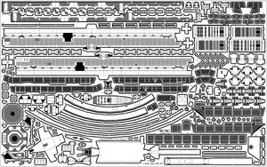 Pontos 35016F1 Ensemble de détails pour LPD de classe USS San Antonio (1/350) – imagen 12
