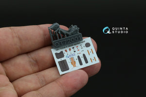 Intérieur imprimé en 3D et coloré sur papier décalcomanie (Modelsvit) pour le Su-17UM3 de Quinta Studio QD+72167 (avec pièce en résine imprimée en 3D) à l&amp;#39;échelle 1/72 – image 6