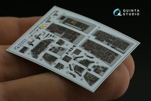 Intérieur imprimé en 3D et coloré sur papier décalcomanie (outil Kinetic 2022) pour le F-16D Block 50 de Quinta Studio QDS-48408 (petit modèle) à l&amp;#39;échelle 1/48 – immagine 7