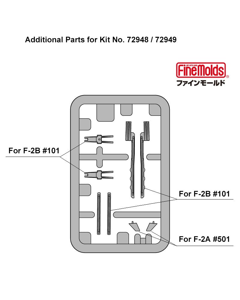 Fine Molds 72948 JASDF Mitsubishi F-2A S/N 63-8501, Air Development &amp;amp; Test Wing 1/72 – image 8