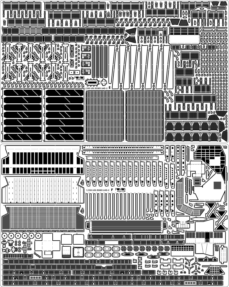Pontos 37001R1 USS LHD-2 Essex Kit + Ensemble de détails 1/350 – Bild 8