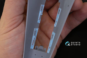 Intérieur imprimé en 3D et coloré sur papier décalcomanie Quinta Studio QD48171 Su-27UB (pour kit HobbyBoss) 1/48 – image 6