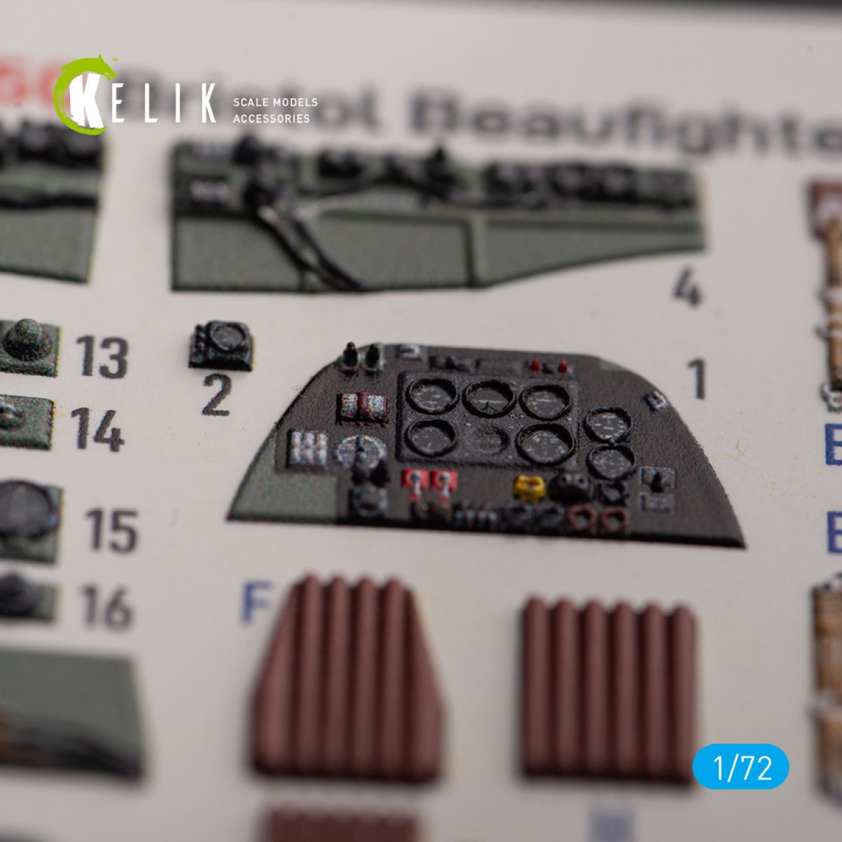 KELIK K72150 Bristol Beauhfighter TF.X - décalcomanies 3D intérieures pour maquette Airfix au 1/72 – immagine 6