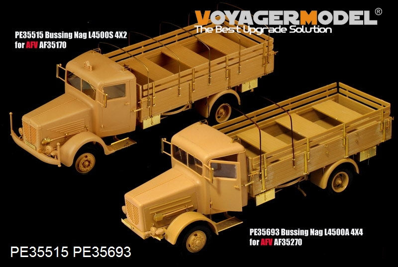 Camion cargo allemand Bussing Nag L4500A 4x4 de la Seconde Guerre mondiale, modèle Voyager PE35693, pour AFV 35270, échelle 1/35 – immagine 8