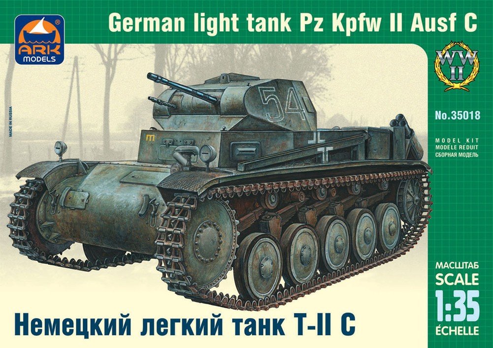 Ark Models 35018 Char léger allemand Pz Kpfw II Ausf C (1/35)