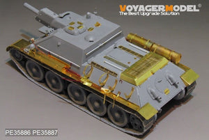Voyager modèle PE35886 seconde guerre mondiale russie SU-122 Basic pour MINIART 1/35  – image 3