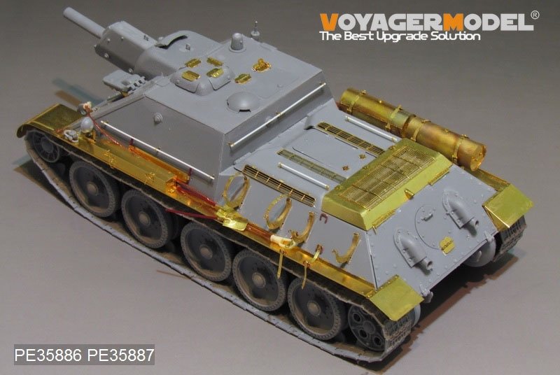 Voyager modèle PE35886 seconde guerre mondiale russie SU-122 Basic pour MINIART 1/35  – image 3