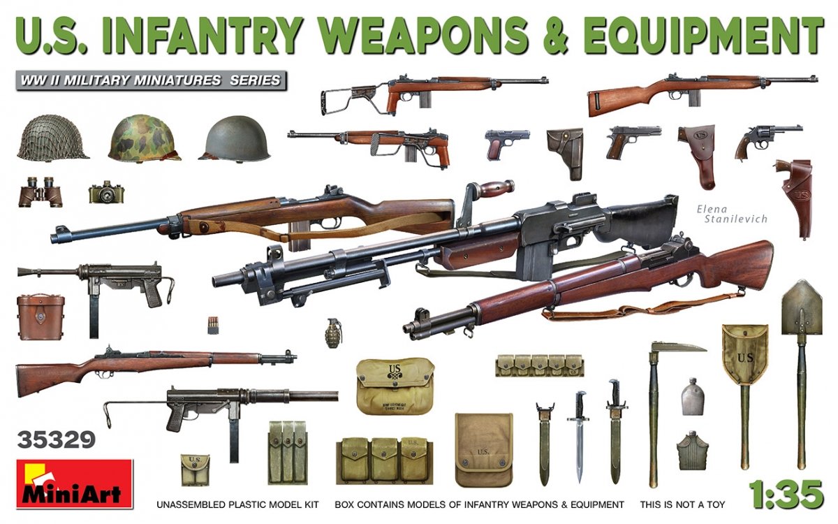 MiniArt 35329 Armes et équipements d'infanterie américaine 1/35