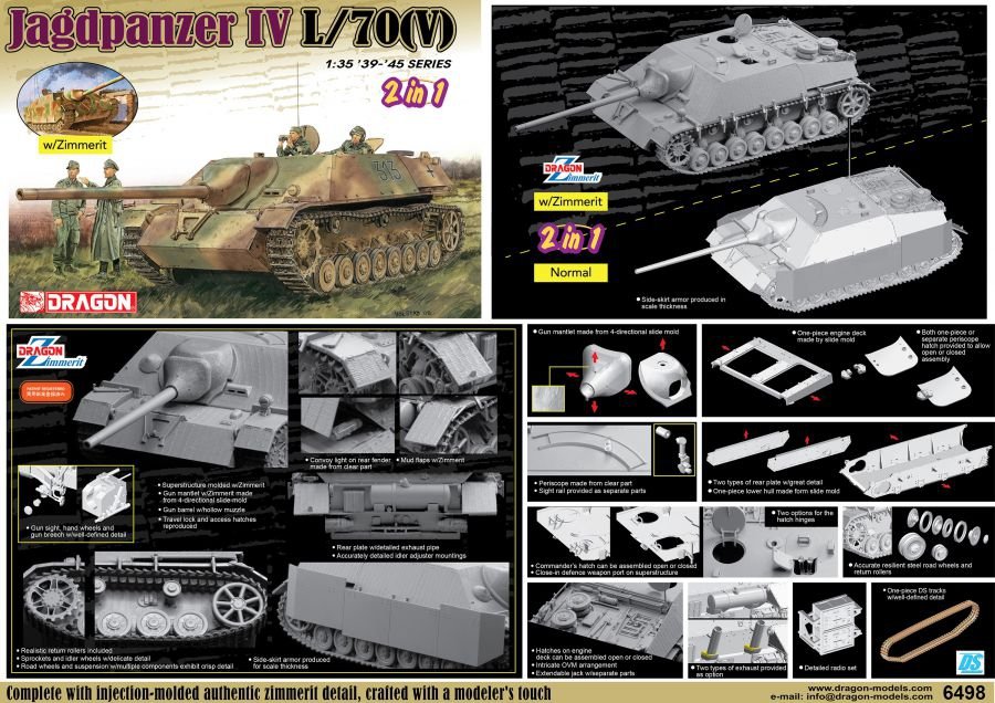 Dragon 6498 Jagdpanzer IV L/70(V) (2 en 1) 1/35