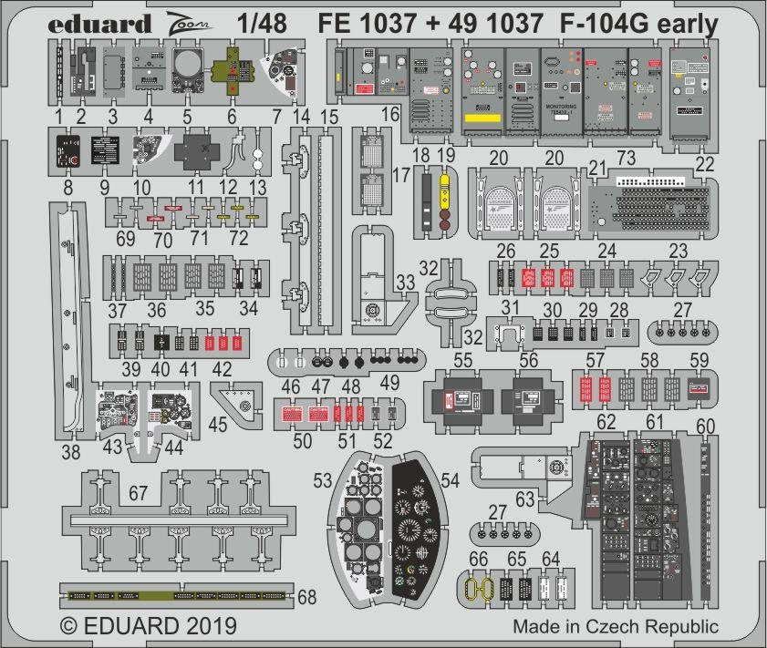 Eduard 491037 F-104G début 1/48 KINETIC MODEL  – image 2