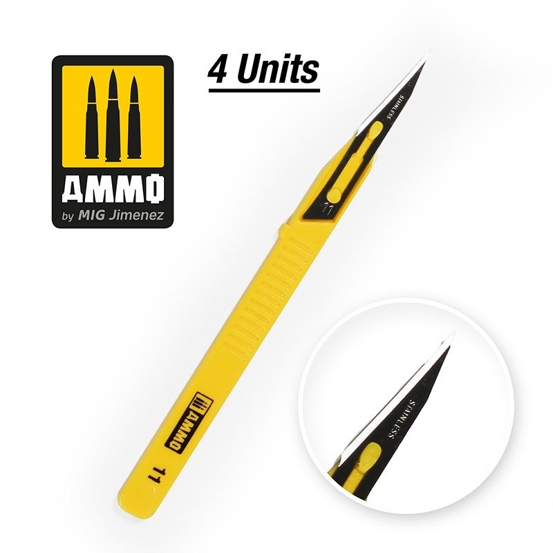 Munitions pour pistolet Mig 8688 Mini Blade Straight - 4 pièces
