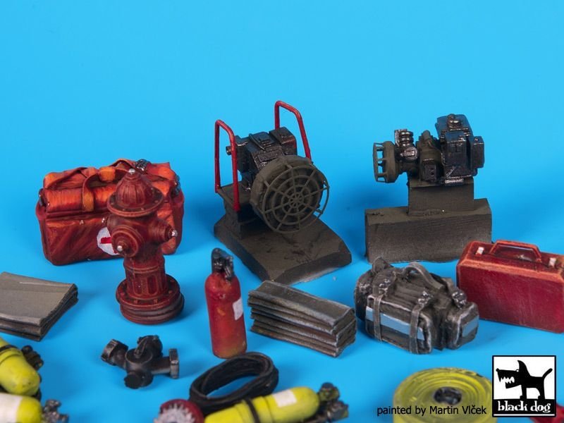 Ensemble d&amp;#39;accessoires pour pompiers Black Dog T35144, échelle 1/35 – image 2
