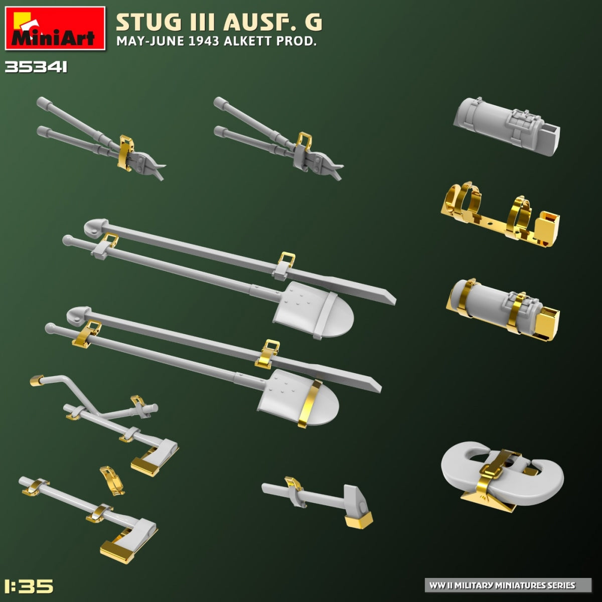 MiniArt 35341 STUG III AUSF. G MAI-JUIN 1943 ALKETT PROD. 1/35 – immagine 11