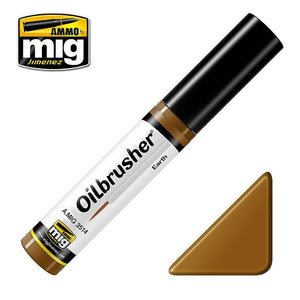 AMMO de Mig Jimenez 3514 Oilbrusher TERRE - peinture à l&amp;#39;huile au pinceau