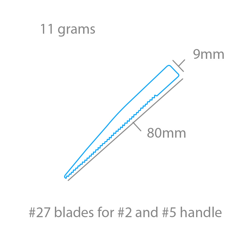 Lames de scie Modelcraft PKN2727 n° 27 x 5 pour manches n° 2 ou n° 5 – immagine 2