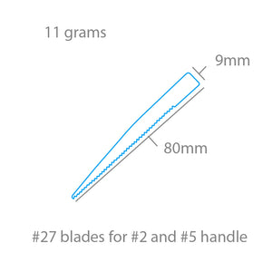 Lames de scie Modelcraft PKN2727 n° 27 x 5 pour manches n° 2 ou n° 5 – immagine 2