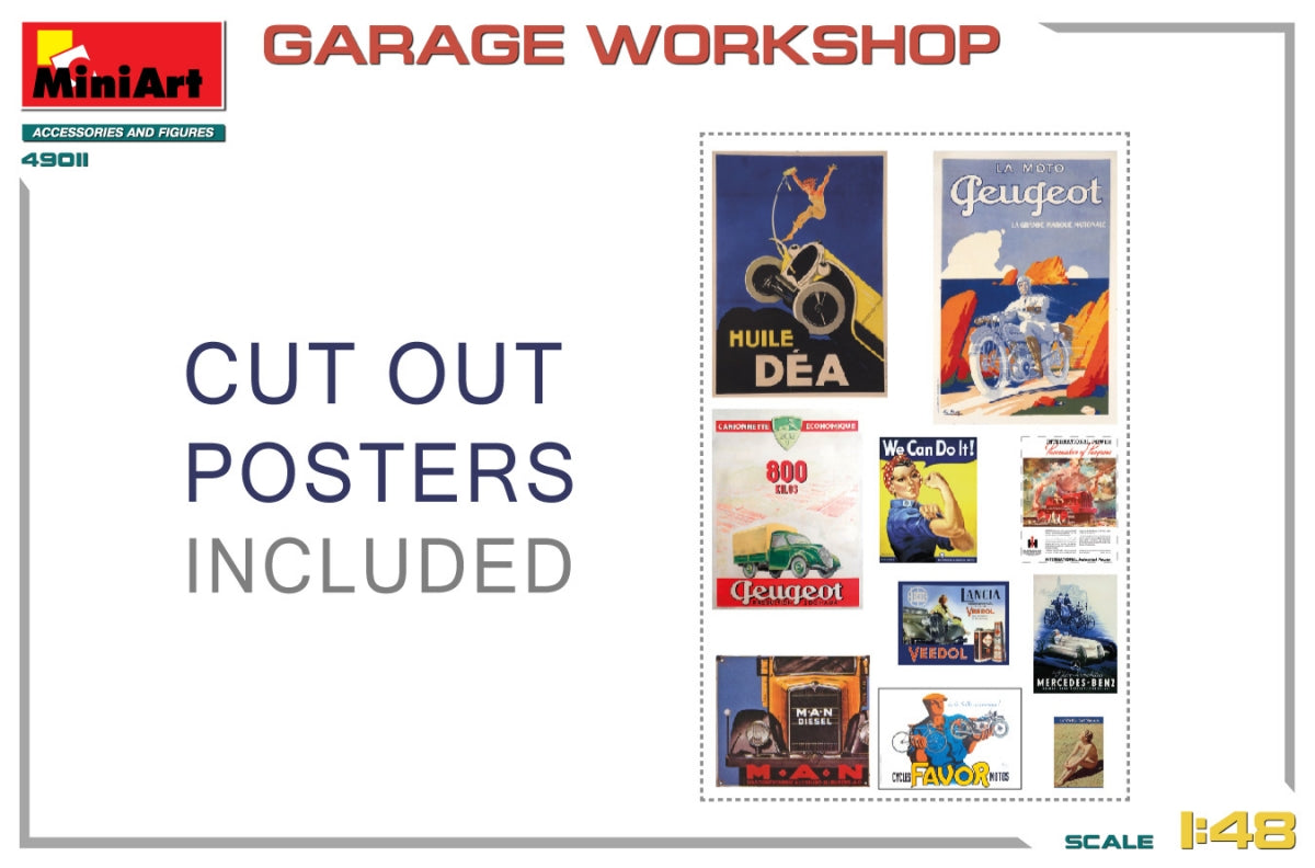 MiniArt 49011 GARAGE WORKSHOP 1/48 – zdjęcie 3