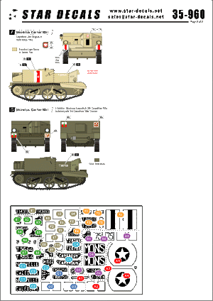 Star Decals 35-960 Universal Carriers Mk I 1/35 – immagine 2