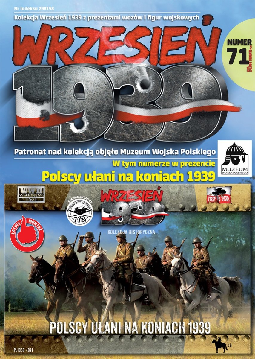 Premiers à combattre PL071 Uhlans polonais à cheval 1939 1/72
