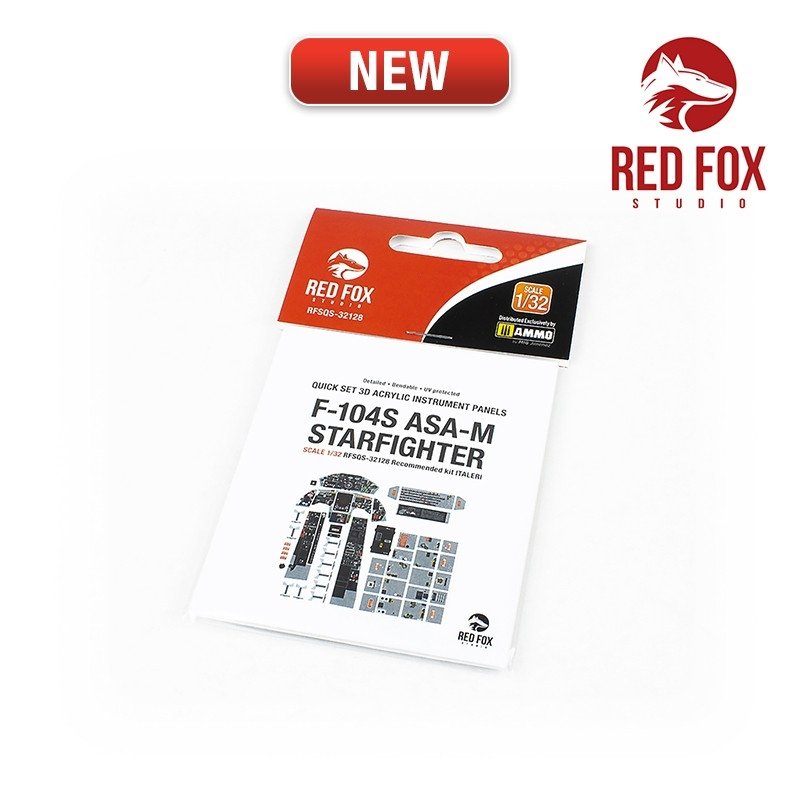 Red Fox Studio QS-32128 F-104S ASA M Starfighter (pour kit Italeri) 1/32 