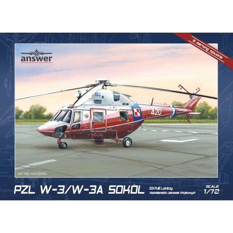 Réponse AA72004 PZL W-3/W-3A Sokół 103rd Air Regiment NJW 1/72