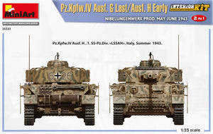 MiniArt 35333 Pz.Kpfw.IV Ausf. G Last/Ausf. H Early. NIBELUNGENWERK PROD. MAY-JUNE 1943. 2 IN 1 INTERIOR KIT 1/35 – zdjęcie 18