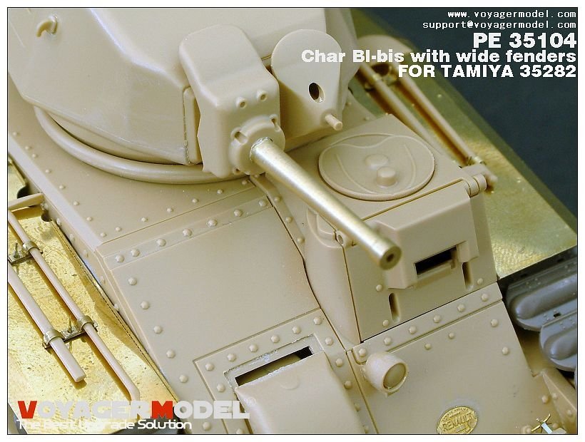Maquette Voyager PE35104 Char bibis français de la Seconde Guerre mondiale avec ailes larges (version B incluant le canon) pour TAMIYA 35282 au 1/35 – image 5