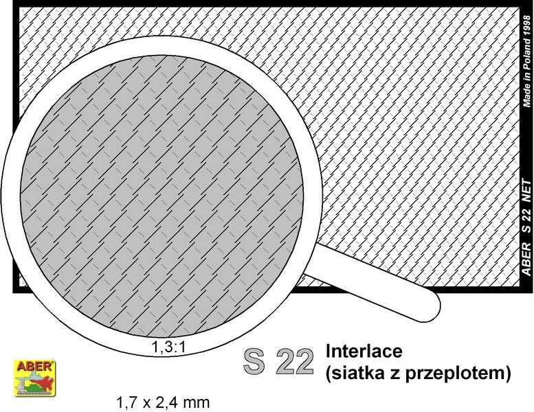 Filet Aber S-22 à mailles entrelacées 1,7 x 2,4 mm  – image 2
