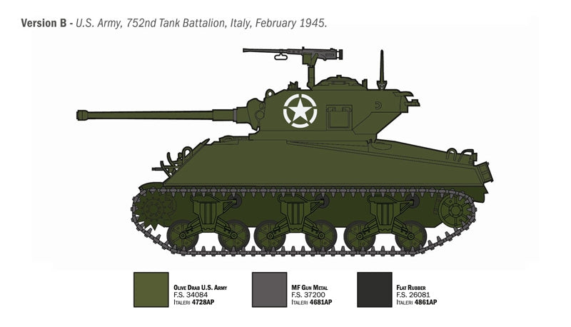 Italeri 96440 M4A3 76mm WET SHERMAN 1/35 – imagen 8