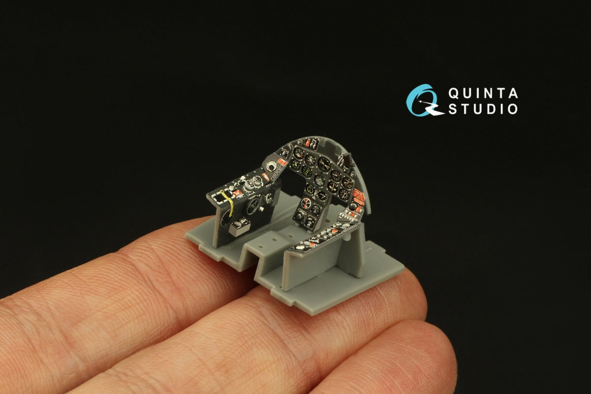 Intérieur imprimé en 3D et coloré sur papier décalcomanie Quinta Studio QD48384 F8F-2 Bearcat (Hobby Boss) 1/48 – image 8