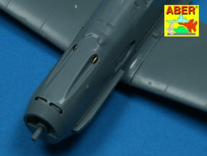 Aber A48 003 Jeu de 4 embouts de canon pour mitrailleuses d&amp;#39;avion allemandes MG 17 de 7,92 mm (1/48) – immagine 4