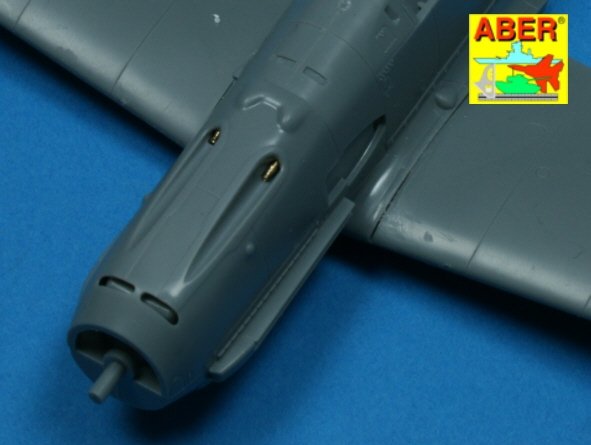 Aber A48 003 Jeu de 4 embouts de canon pour mitrailleuses d&amp;#39;avion allemandes MG 17 de 7,92 mm (1/48) – immagine 4