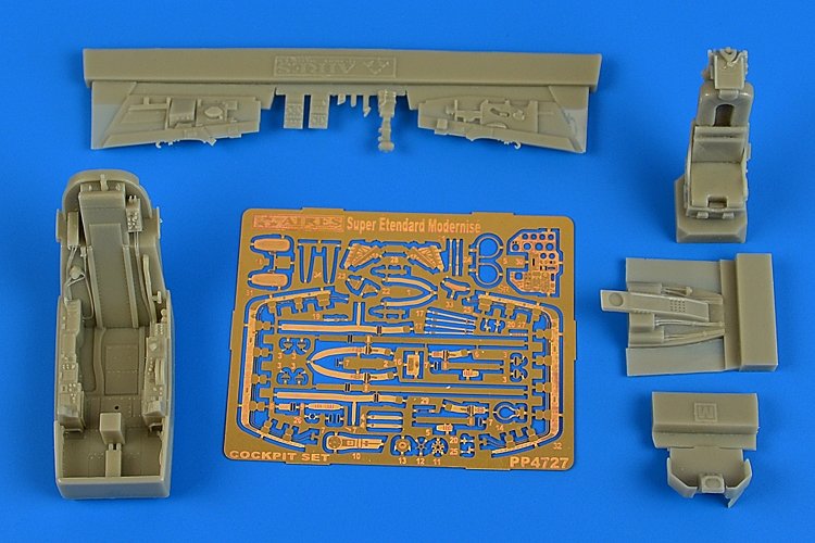 Ensemble cockpit Aires 4727 Super Etendart SEM 1/48 KINETIC