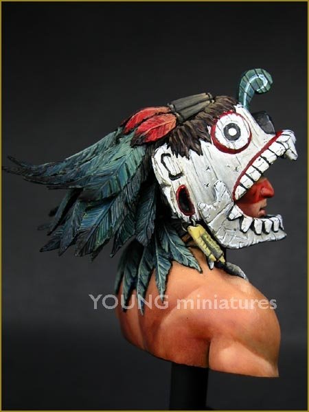 Young Miniatures YH1819 Guerrier aztèque 1/10 – immagine 5