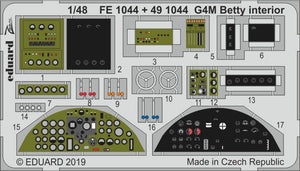 Intérieur Eduard FE1044 G4M Betty 1/48 TAMIYA