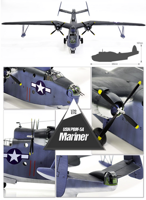 Maquette Academy 12586 USN PBM-5A MARINER 1/72 – image 6